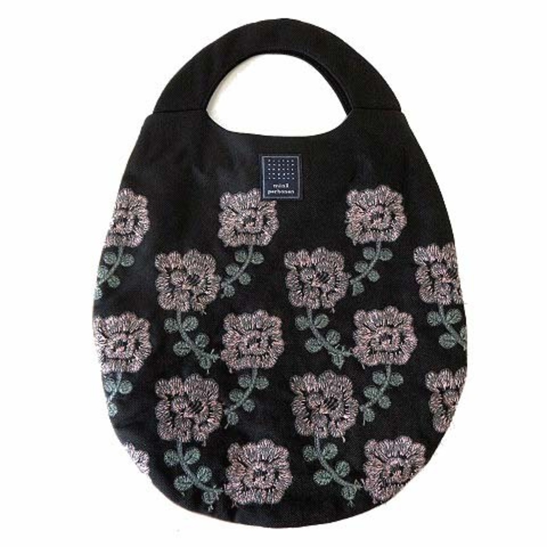 ミナペルホネン yula エッグバッグ egg bag za9197 黒 美品レディース