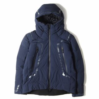 ディオールオム(DIOR HOMME)の美品 Dior HOMME ディオールオム ジャケット サイズ:XS 20AW DESCENTE デサント 水沢ダウン テクニカル ナイロン ダウン ジャケット ネイビー 紺 日本製 アウター ブルゾン コート【メンズ】【中古】(ダウンジャケット)