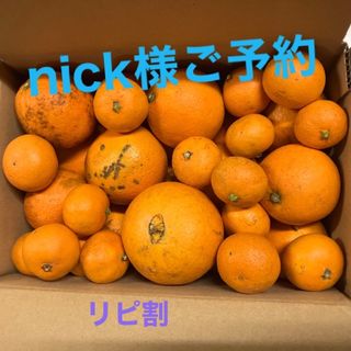 nick様ご予約　訳ありネーブルオレンジ&かわい過ぎるみかん(フルーツ)