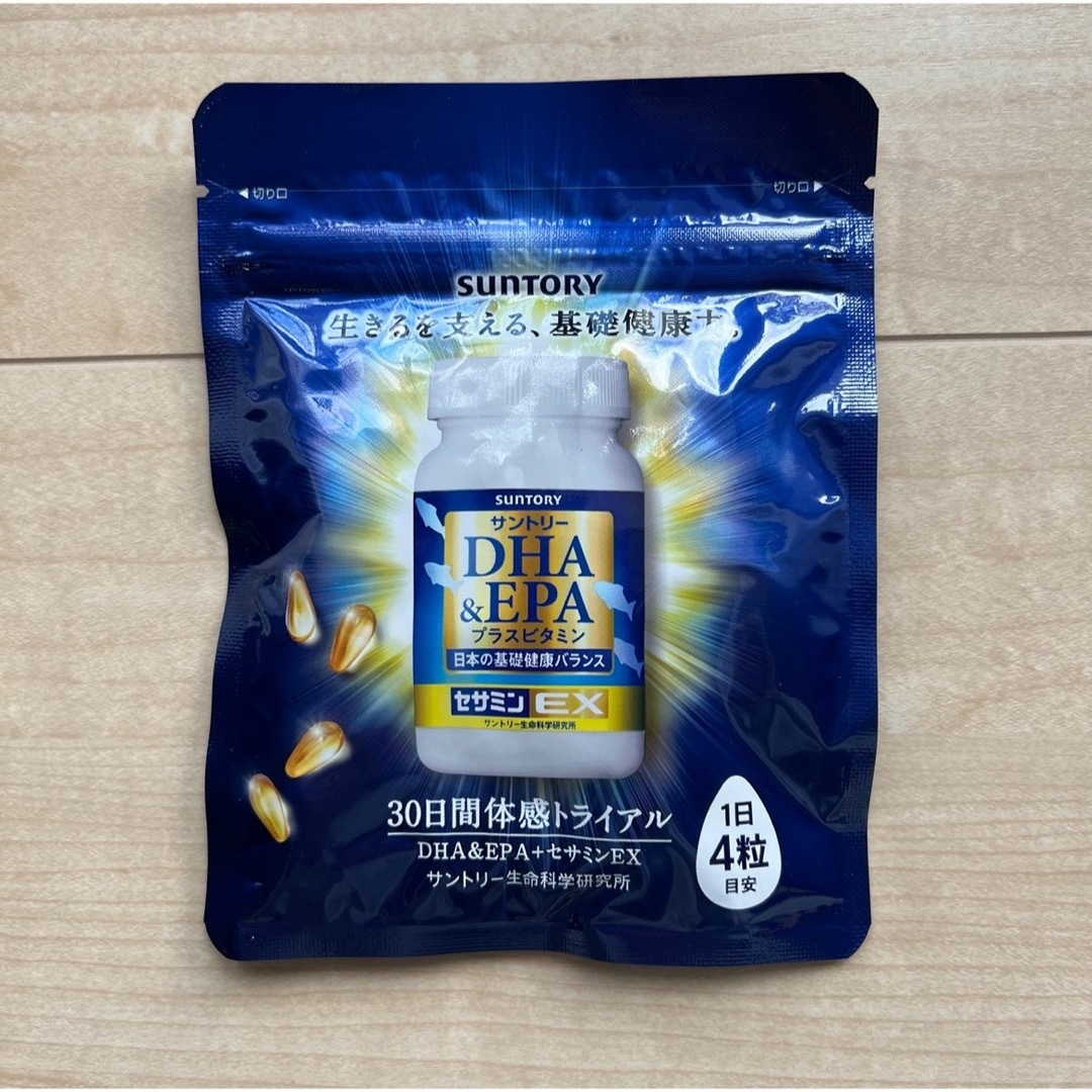 サントリー(サントリー)のサントリー・DHA&EPA＋セサミンEX・オリザプラス 食品/飲料/酒の健康食品(その他)の商品写真