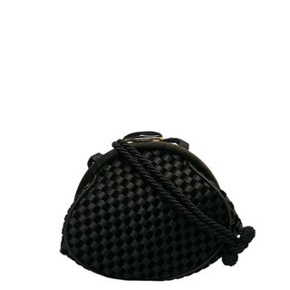 ボッテガヴェネタ(Bottega Veneta)のボッテガヴェネタ イントレチャート ハンドバッグ がま口バッグ ベロア リボン レディース BOTTEGAVENETA 【228-34049】(ハンドバッグ)