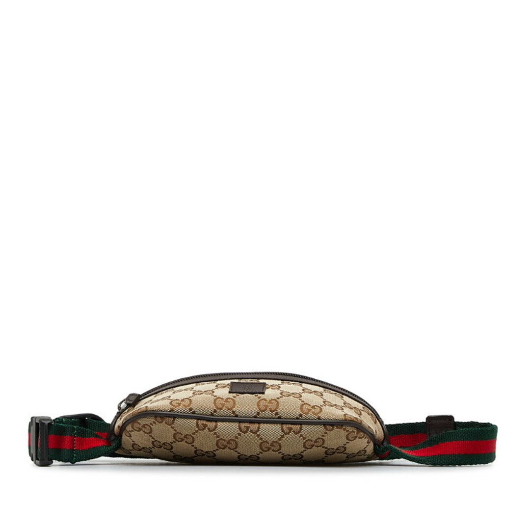 Gucci - 美品 グッチ GGキャンバス シェリーライン ウエストバッグ 