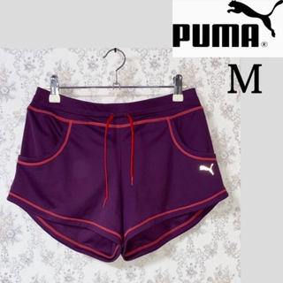 プーマ(PUMA)の【美品 M】PUMA ロゴランニングパンツ(ショートパンツ)