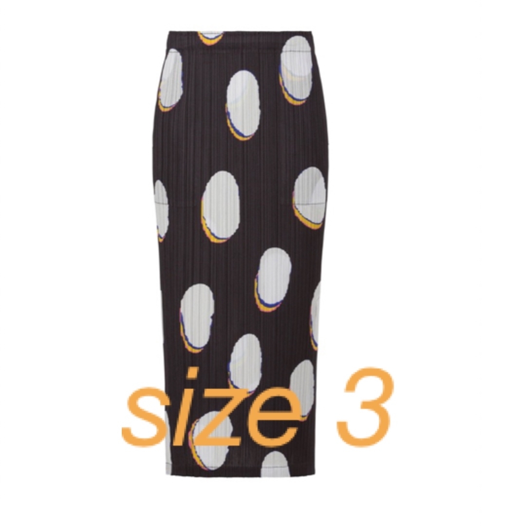 レディース2024新作　プリーツプリーズ　Bean Dots スカート　サイズ3