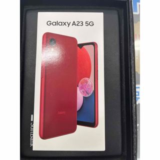 ギャラクシー(Galaxy)のGalaxy A23 レッド UQmobile(スマートフォン本体)