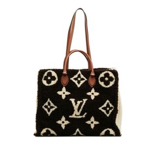 ルイヴィトン(LOUIS VUITTON)の美品 ルイ ヴィトン モノグラム テディ オンザゴーGM トートバッグ M55420 ムートン レディース LOUIS VUITTON 【228-32003】(トートバッグ)