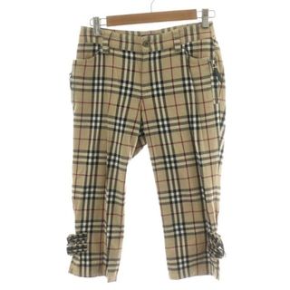 バーバリーブルーレーベル(BURBERRY BLUE LABEL)のバーバリーブルーレーベル パンツ クロップド丈 ノバチェック 36 S ベージュ(その他)