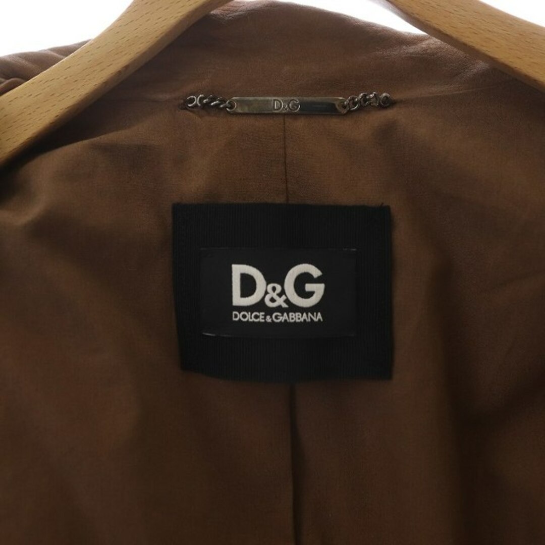 D&G(ディーアンドジー)のドルガバ ドルチェ&ガッバーナ D&G ライダースジャケット ラムレザー M レディースのジャケット/アウター(ライダースジャケット)の商品写真