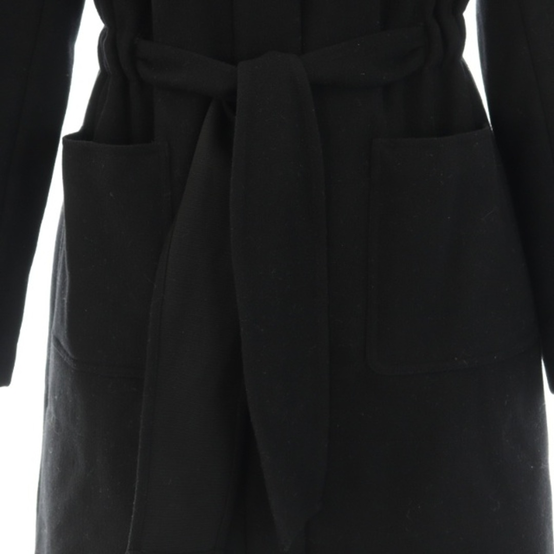 René(ルネ)のルネ ティシュー 中綿コート リボン パールボタン ウール 36 黒 ブラック レディースのジャケット/アウター(その他)の商品写真