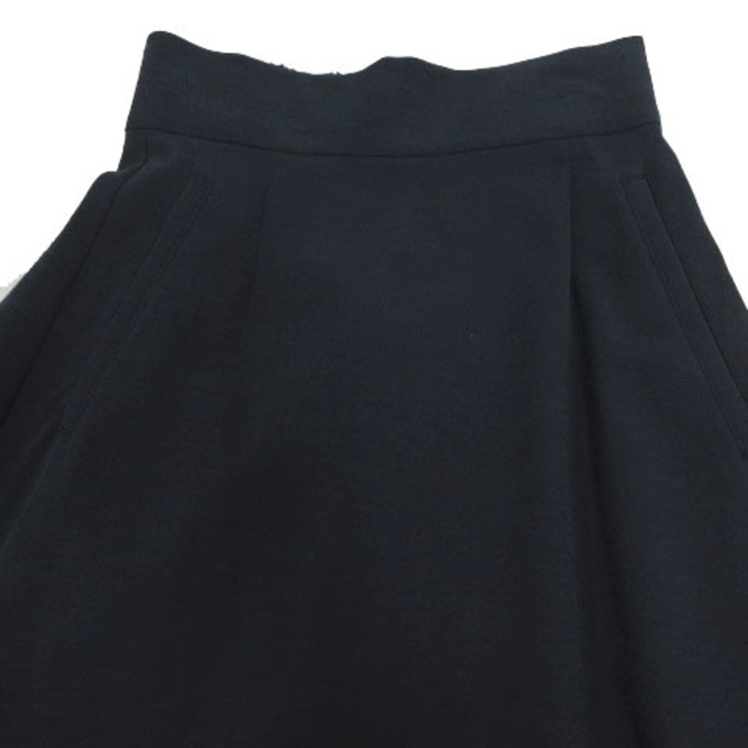SHIPS(シップス)のシップス SHIPS スカート フレア ミモレ丈 ウエストゴム 日本製 紺 36 レディースのスカート(ロングスカート)の商品写真