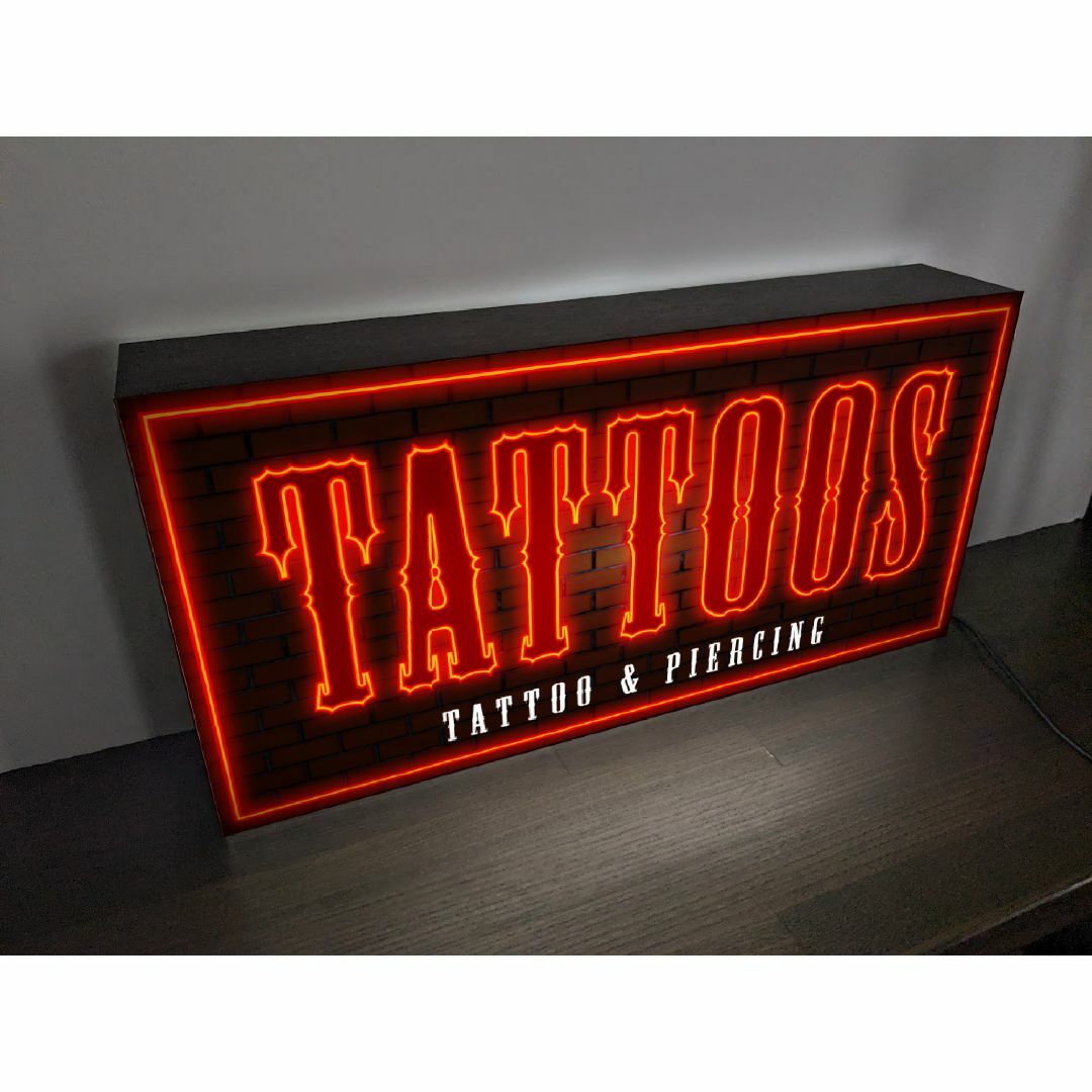 100%本物 刺青 タトゥー 初売り旅行 雑貨 ローズ サロン 店舗 看板 置物 その他