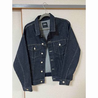 ザラ(ZARA)のZARA ビジュー　デニムジャケット　s(Gジャン/デニムジャケット)