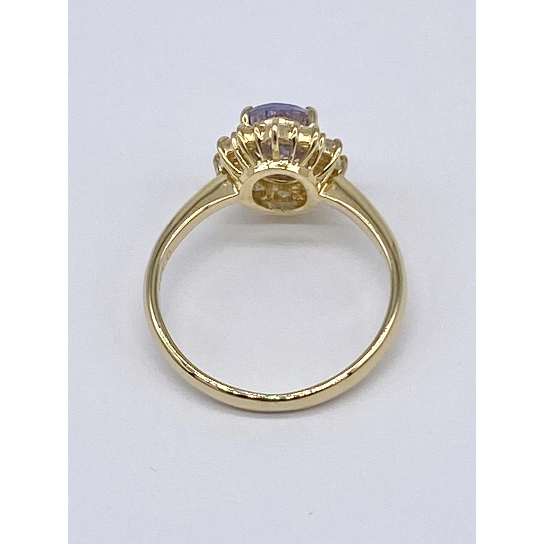 ゾイサイト 0.92ct / ダイヤモンド 計0.25ct K18 リング レディースのアクセサリー(リング(指輪))の商品写真