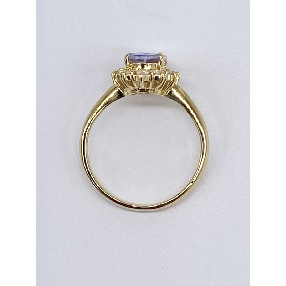 ゾイサイト 0.92ct / ダイヤモンド 計0.25ct K18 リング レディースのアクセサリー(リング(指輪))の商品写真