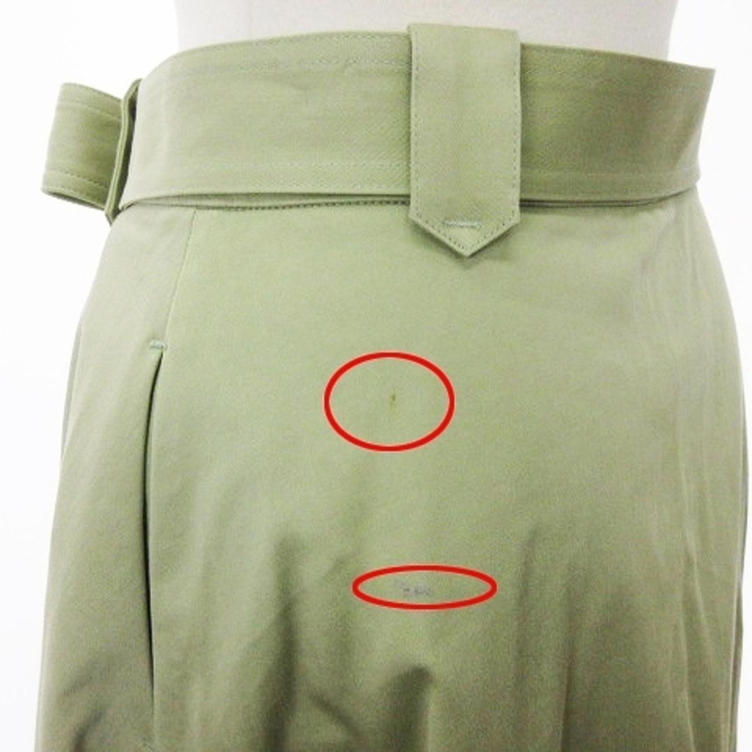 Drawer(ドゥロワー)のドゥロワー スカート ボックスフレア ロング 緑系 36 S位 ■SM1 レディースのスカート(ロングスカート)の商品写真