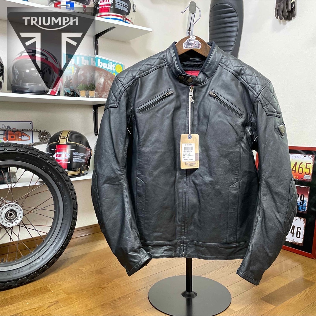 人気商品】 未使用☆TRIUMPH トライアンフ レザージャケット ブラック