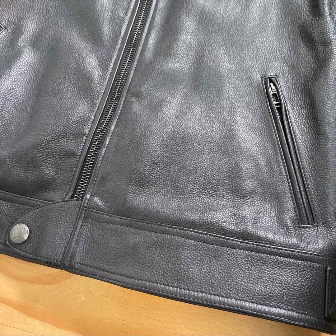 BELSTAFF(ベルスタッフ)の☆未使用☆BELSTAFF ベルスタッフ レザージャケット ブラック/XL メンズのジャケット/アウター(レザージャケット)の商品写真