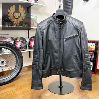 ベルスタッフ(BELSTAFF)の☆未使用☆BELSTAFF ベルスタッフ レザージャケット ブラック/XL(レザージャケット)