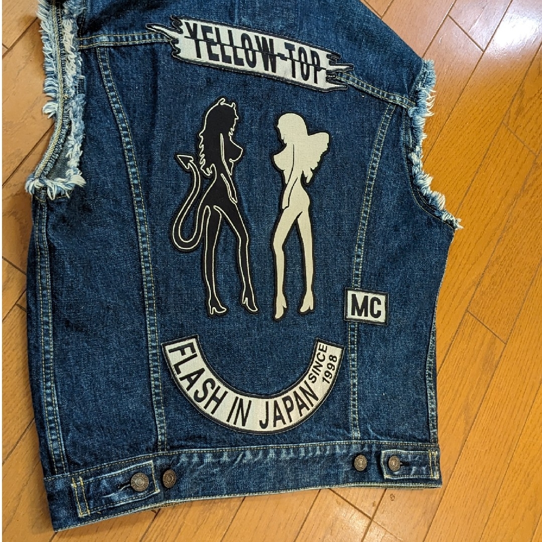 Levi's(リーバイス)のLEVI’S デニム★ベスト★バック刺繍あり★USED美品♥ メンズのトップス(ベスト)の商品写真