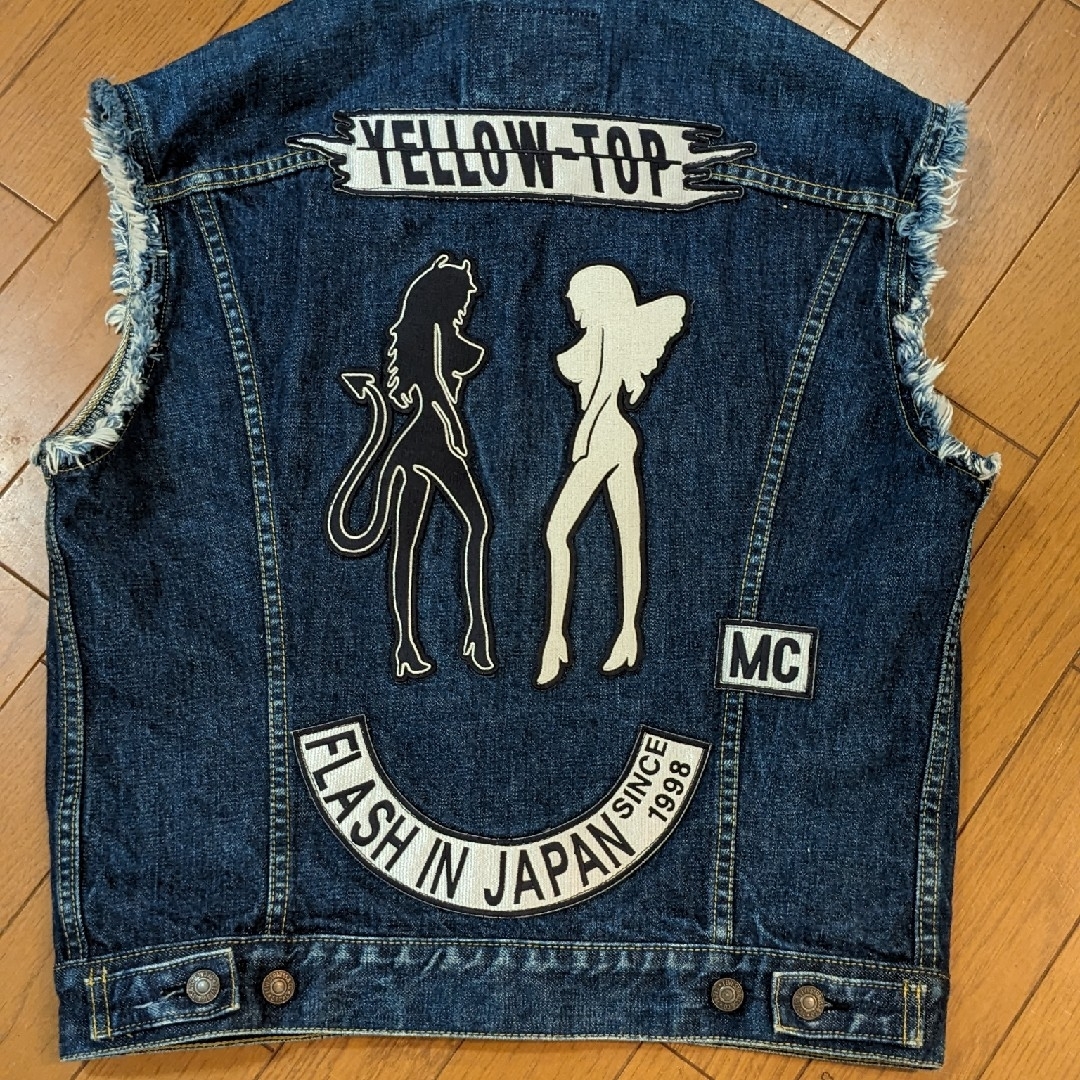 Levi's(リーバイス)のLEVI’S デニム★ベスト★バック刺繍あり★USED美品♥ メンズのトップス(ベスト)の商品写真