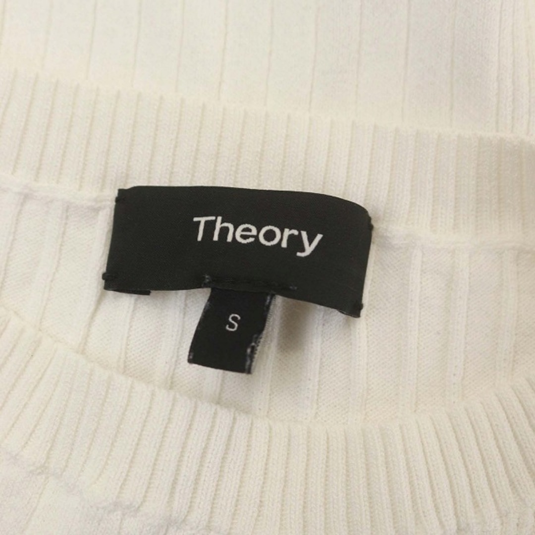 theory(セオリー)のセオリー RN KRALLA SL RIB ニット ノースリーブ S 白 レディースのトップス(ニット/セーター)の商品写真