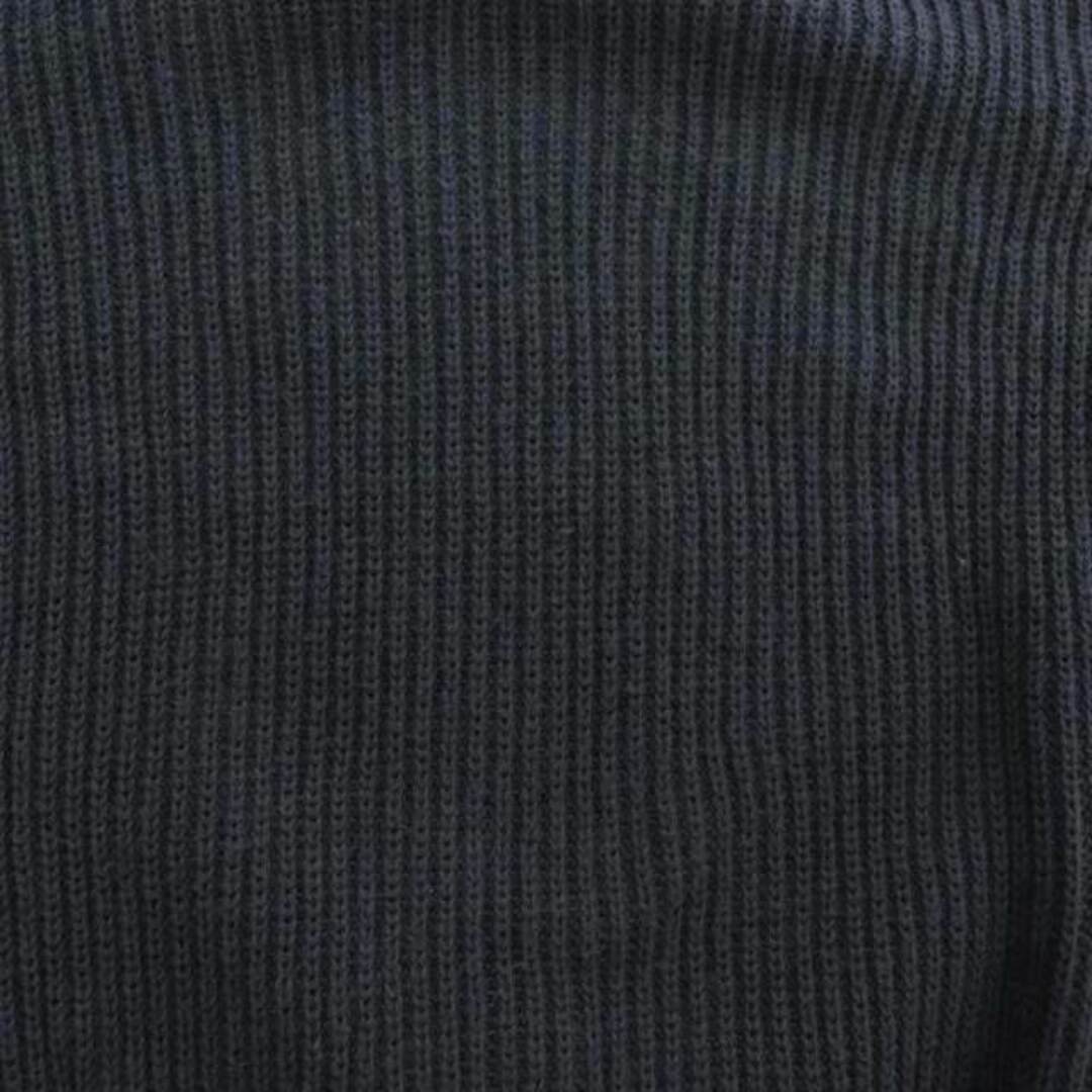 UNTITLED(アンタイトル)のアンタイトル  コットンシルクニット セーター 長袖 シルク混 2 M 紺  レディースのトップス(ニット/セーター)の商品写真