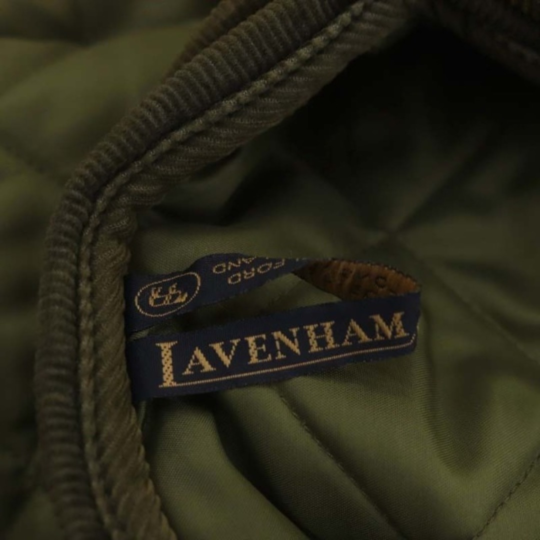 LAVENHAM(ラベンハム)のラベンハム キルティングジャケット 中綿 34 カーキ 緑 グリーン ■OS レディースのジャケット/アウター(ブルゾン)の商品写真