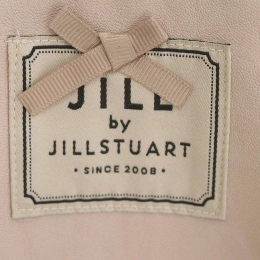 JILL by JILLSTUART(ジルバイジルスチュアート)のジルバイジルスチュアート ライダー エッセンシャル ブルゾン M ピンク ■OS レディースのジャケット/アウター(ライダースジャケット)の商品写真