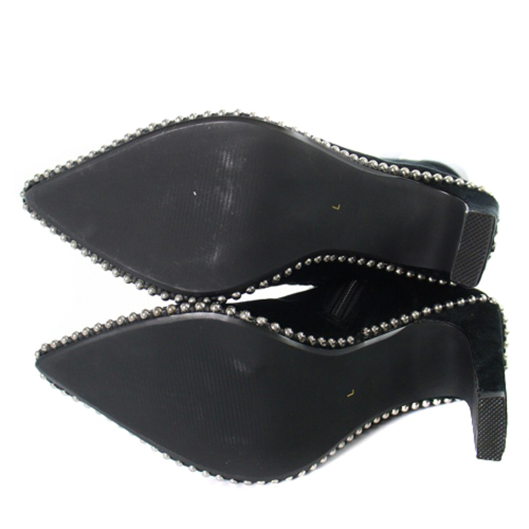 other(アザー)のイエロー ジュリエットショートブーツ ハイヒール L 24.5cm 黒 レディースの靴/シューズ(ブーツ)の商品写真