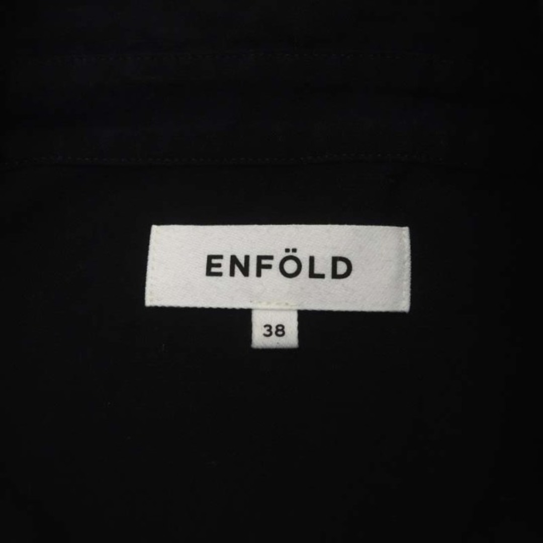 ENFOLD(エンフォルド)のエンフォルド ENFOLD ブラウス 長袖 ウール 38 黒 ブラック ■OS レディースのトップス(シャツ/ブラウス(長袖/七分))の商品写真