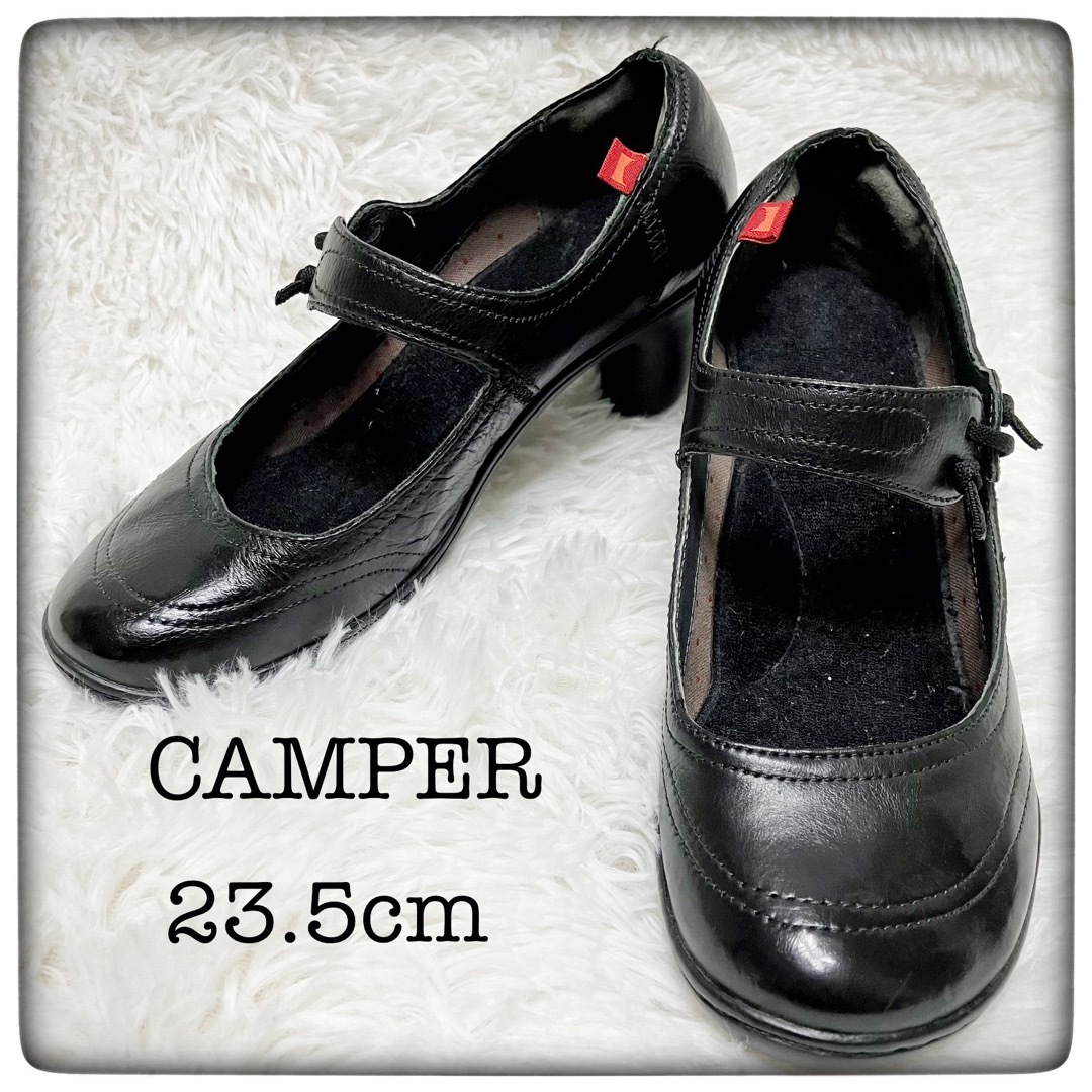 CAMPER - CAMPER (カンペール) ストラップ付レザーパンプス size23.5cm ...