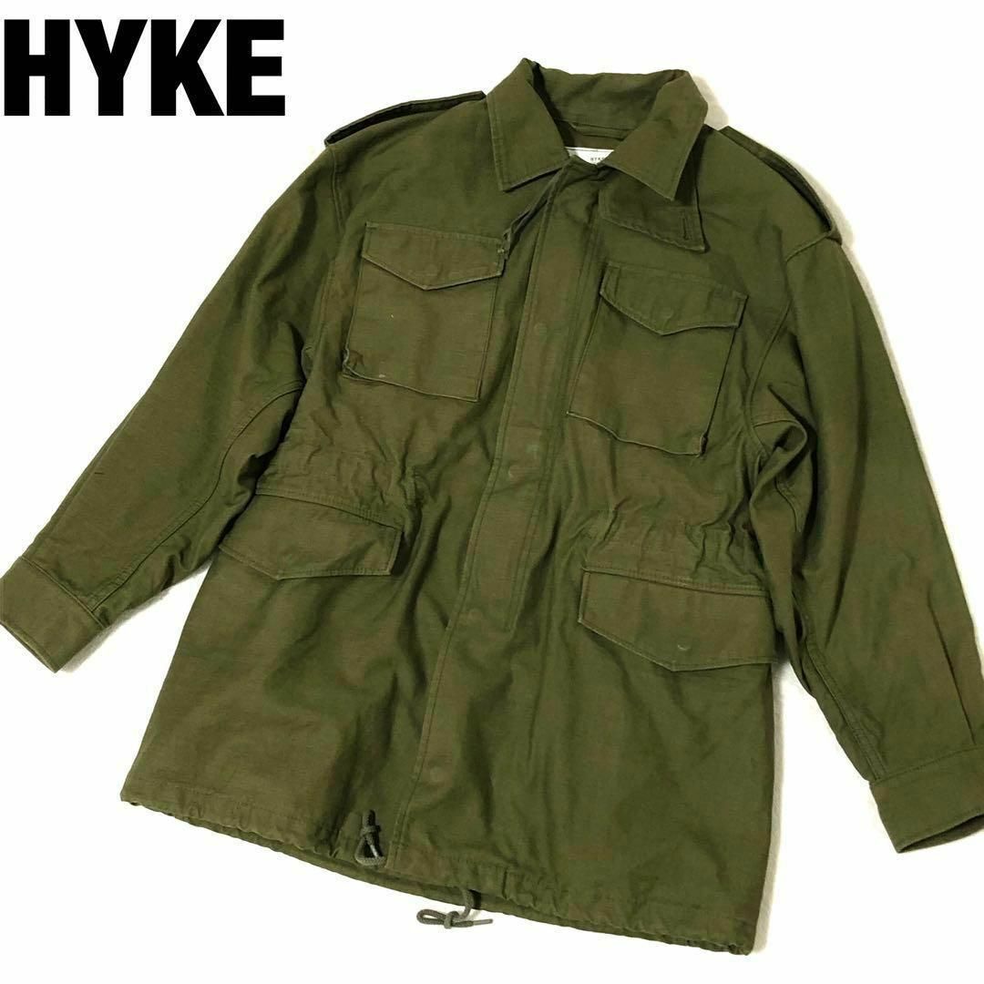 HYKE(ハイク)のハイク　ミリタリージャケット　カーキ　S　M-51 メンズのジャケット/アウター(ミリタリージャケット)の商品写真