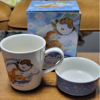 スノーマン(Snow Man)の新品未使用 スノーマン マグカップ&小皿(グラス/カップ)