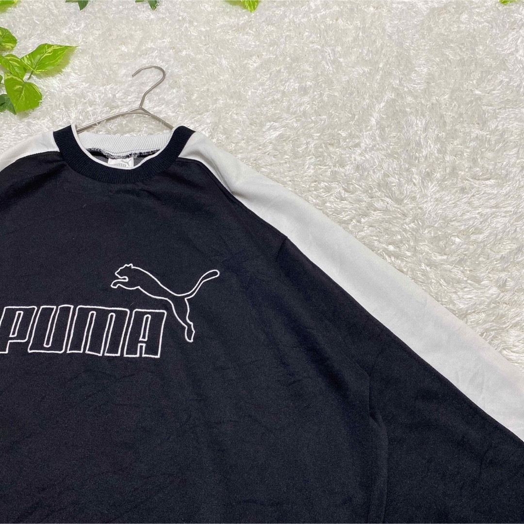 PUMA プーマ　スウェット　激レア　古着　刺繍　フロントロゴ　 メンズのトップス(スウェット)の商品写真