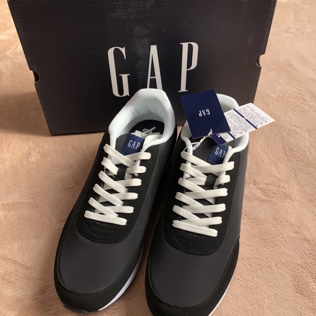 メンズ新品 GAP メンズ スニーカー gap 黒 ブラック  26 メンズスニーカー