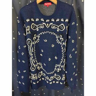 シュプリーム(Supreme)のsupreme bandana sweater 18ss サイズXL(ニット/セーター)