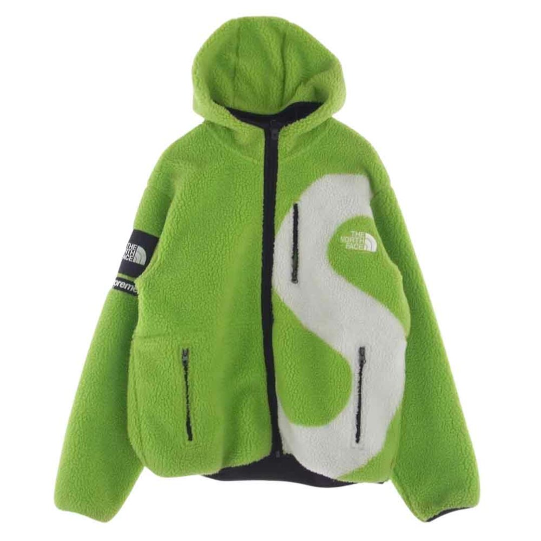 約62cm詳細備考Supreme シュプリーム ジャケット 20AW NT62004I × THE NORTH FACE ノースフェイス 国内正規品 S Logo Hooded Fleece Jacket  ロゴ フリース ジャケット ライトグリーン系 M