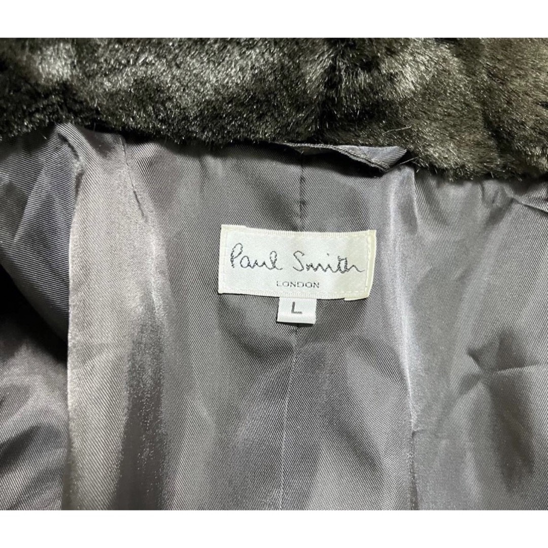 Paul Smith(ポールスミス)の定価50万円　最高級　ポールスミス　ロングファーコート　伊勢丹購入　ブラウン メンズのジャケット/アウター(チェスターコート)の商品写真