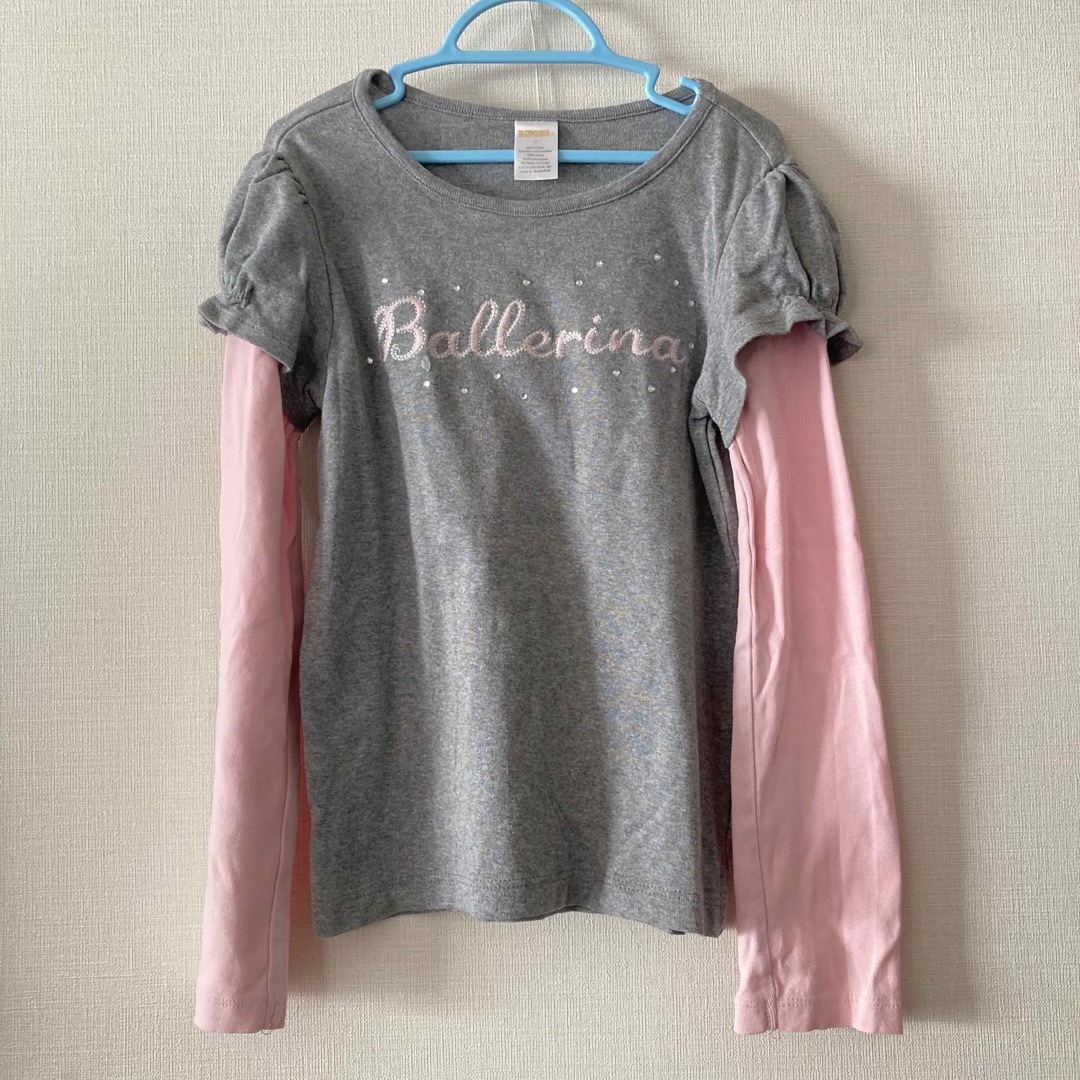 GYMBOREE(ジンボリー)の美品　ジンボリー　GYMBOREE 長袖Tシャツ　レイヤード風　 キッズ/ベビー/マタニティのキッズ服女の子用(90cm~)(Tシャツ/カットソー)の商品写真