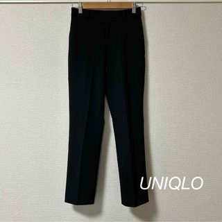 ユニクロ(UNIQLO)の美品【UNIQLO】仕事/オフィスパンツ/アンクルパンツ/ブラック(クロップドパンツ)