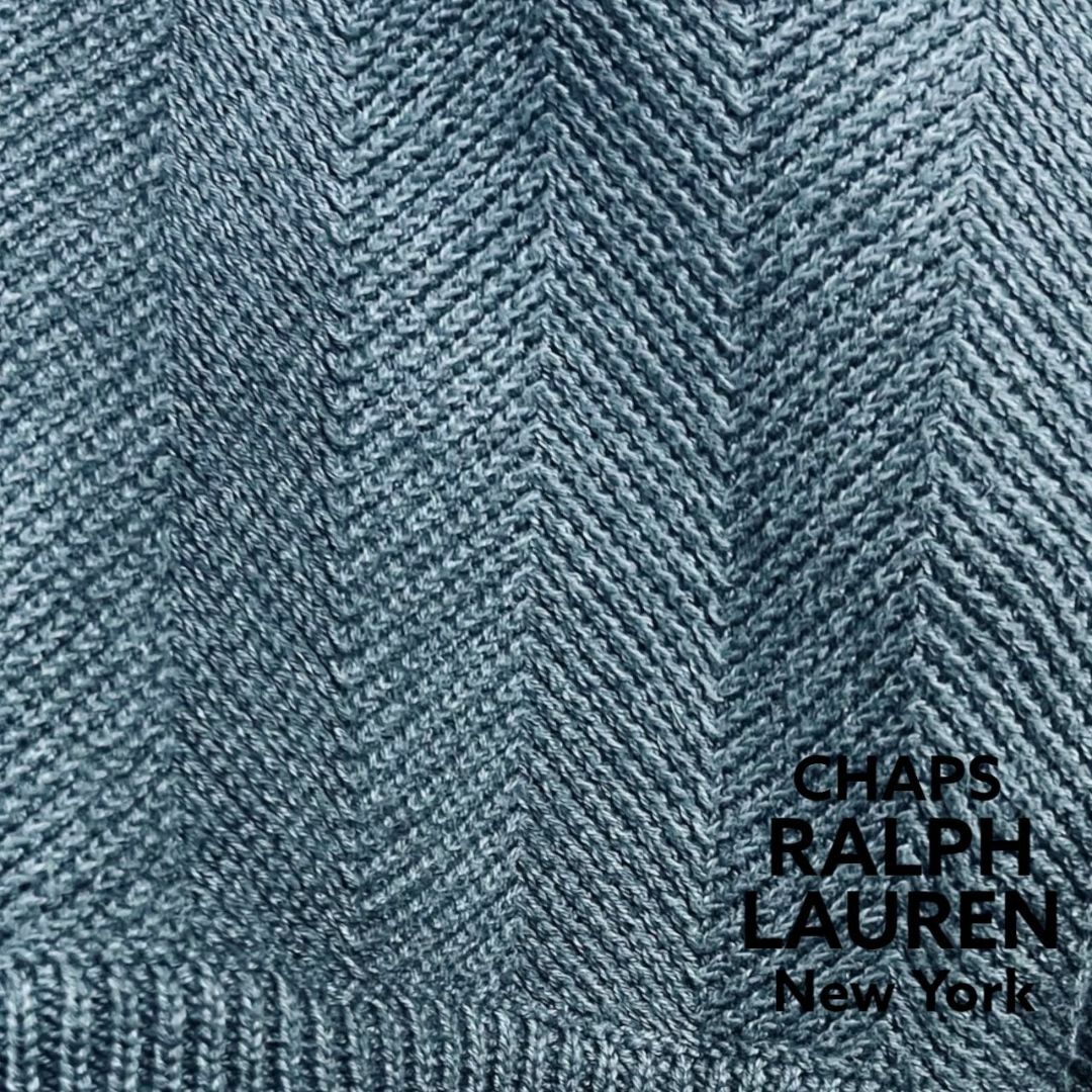 CHAPS(チャップス)の【チャップス】ラルフローレン ヘリンボーン ニット セーター XL ゆったり メンズのトップス(ニット/セーター)の商品写真