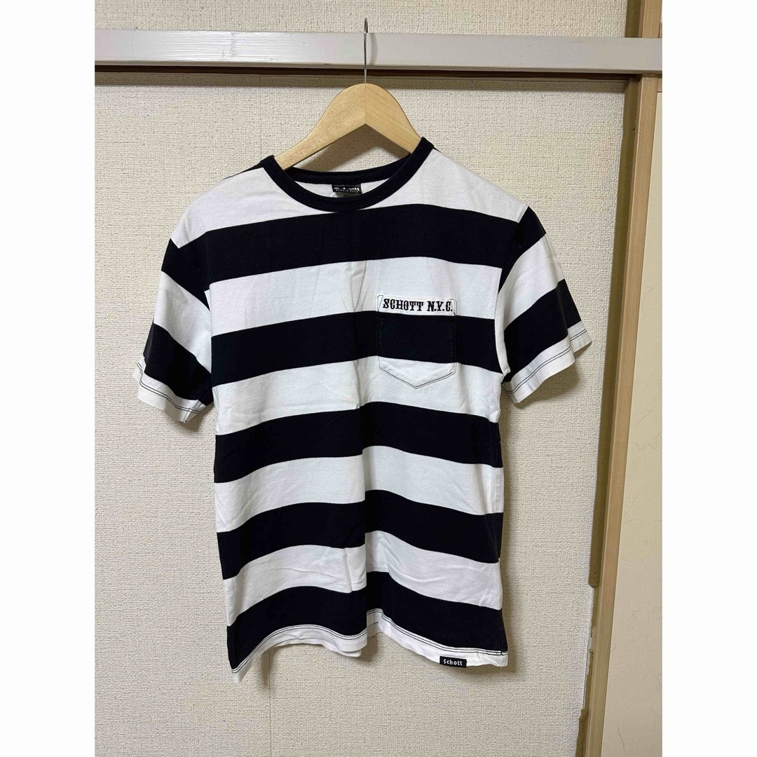 schott(ショット)のSchott N.Y.C ボーダーTシャツ メンズのトップス(Tシャツ/カットソー(半袖/袖なし))の商品写真