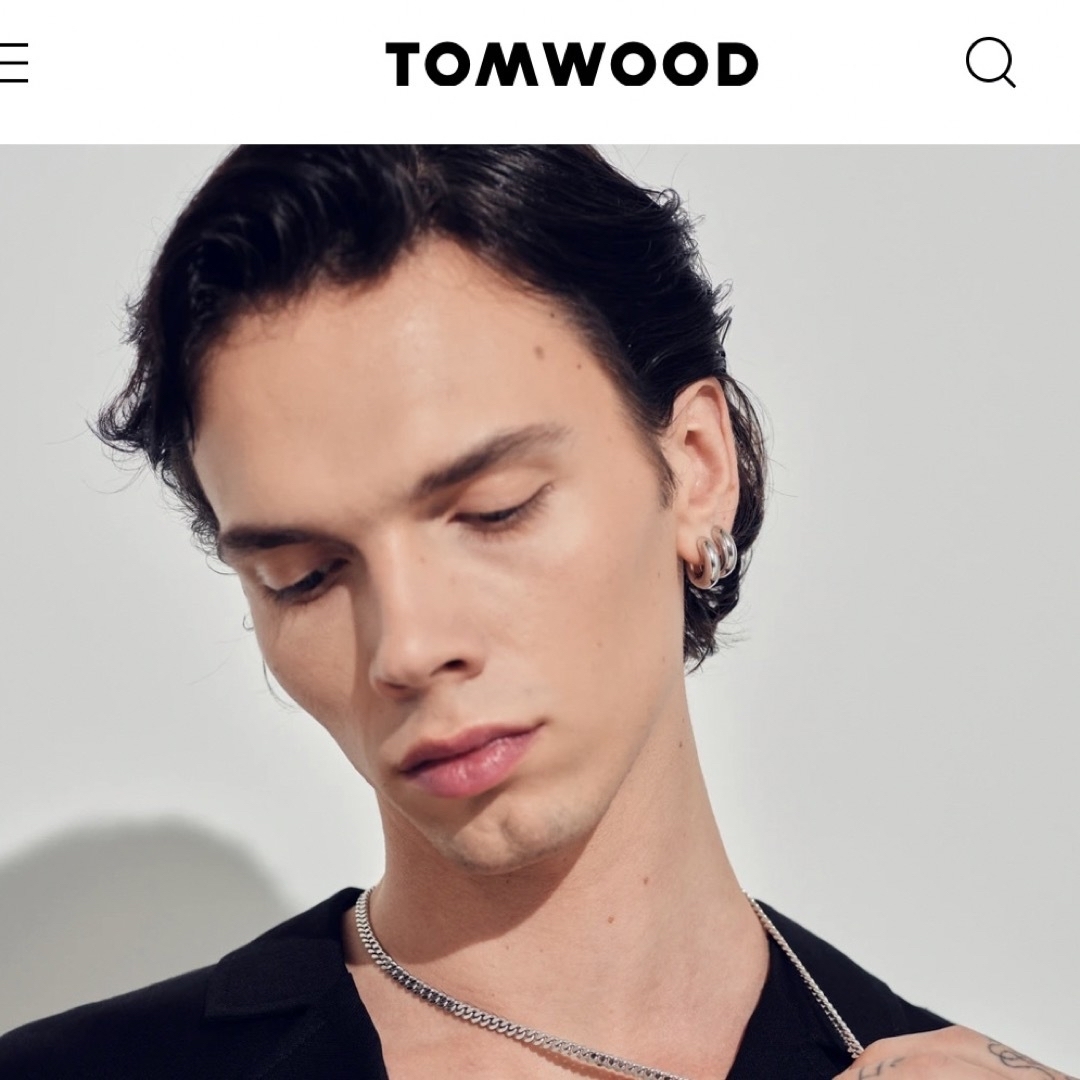 TOM WOOD(トムウッド)のTOMWOOD トムウッドChunky Hoops チャンキー フープ ピアス メンズのアクセサリー(ピアス(両耳用))の商品写真