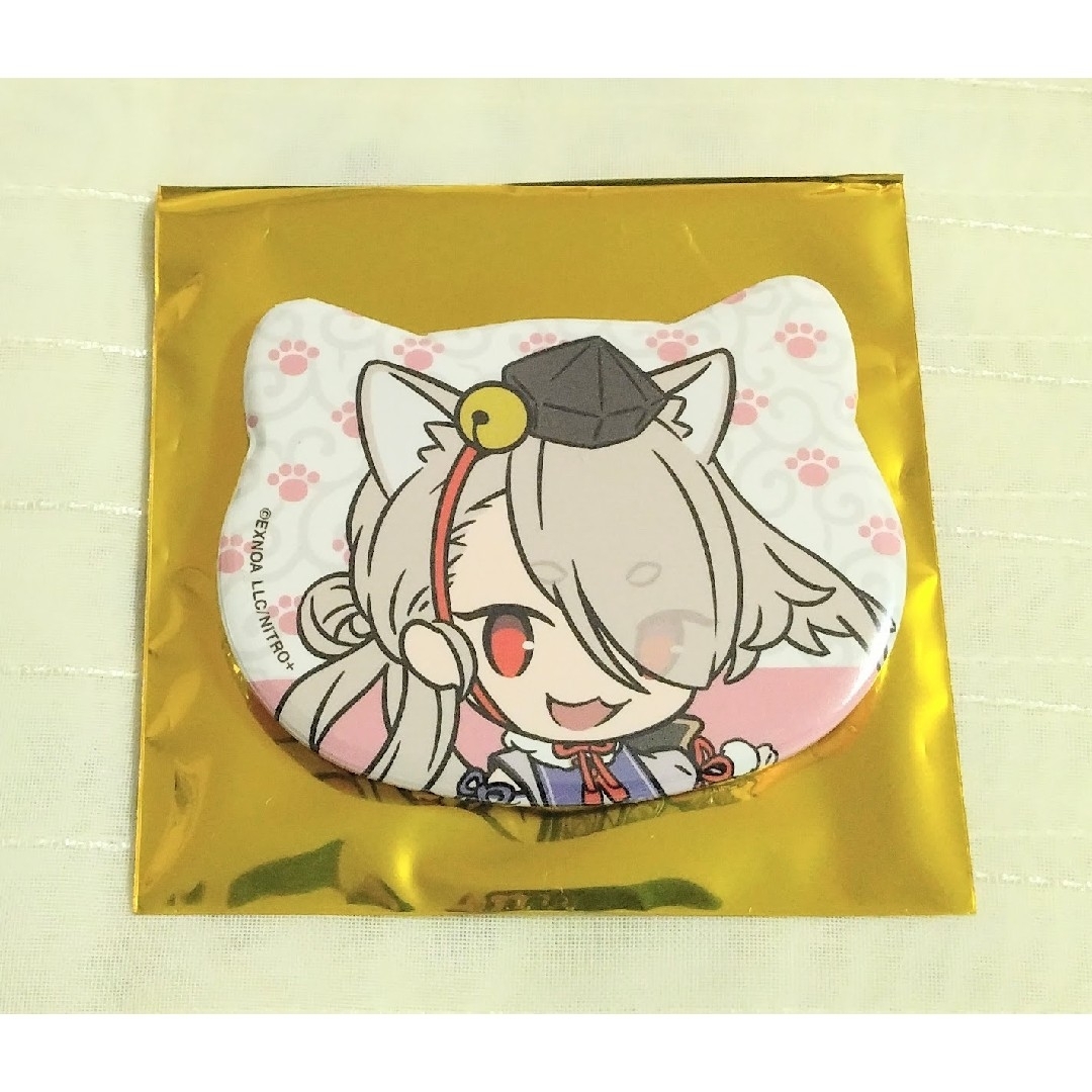 【69】刀剣乱舞 刀猫男士 とうにゃん 猫耳缶バッジ 今剣 エンタメ/ホビーのおもちゃ/ぬいぐるみ(キャラクターグッズ)の商品写真