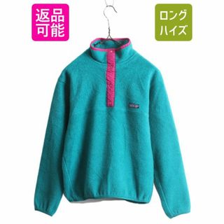 パタゴニア(patagonia)の初期 80s USA製 パタゴニア フリース スナップT プルオーバー ジャケット レディース XS / 80年代 ヴィンテージ PATAGONIA 旧タグ 三角タグ(ブルゾン)