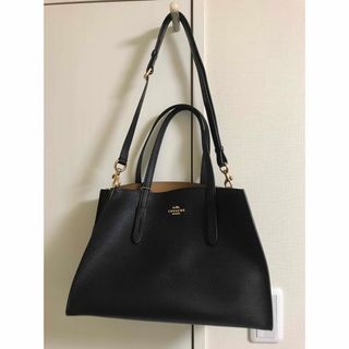 コーチ(COACH)のCOACH コーチ　2WAY  ショルダーバッグ　ハンドバッグ  ブラック(ショルダーバッグ)