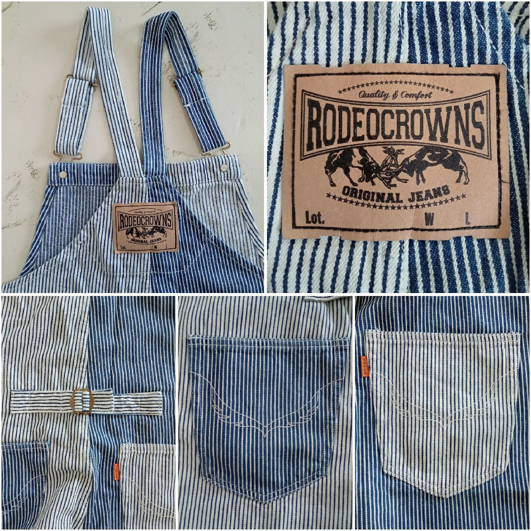 RODEO CROWNS WIDE BOWL(ロデオクラウンズワイドボウル)のカスタムオーバーオール♡RODEO CROWNS ロデオクラウンズ タグ付き レディースのパンツ(サロペット/オーバーオール)の商品写真