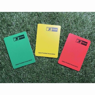 【未使用新品】 サッカー フットサル 審判 レフリー JFA 警告カード(記念品/関連グッズ)