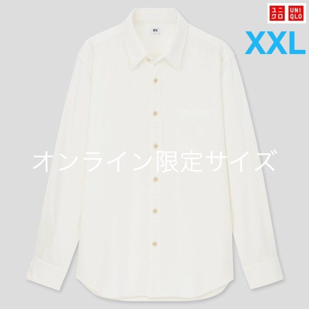 UNIQLO(ユニクロ)の【状態〇/着3短‼️】UNIQLO　フランネルシャツ　"XXL/オンライン限定" メンズのトップス(シャツ)の商品写真