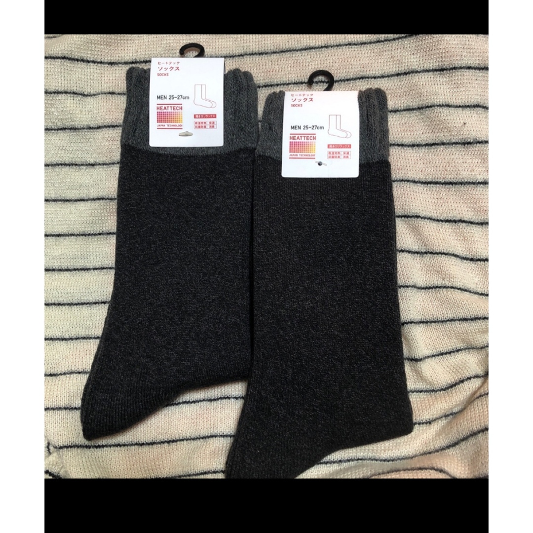 UNIQLO(ユニクロ)のユニクロ　ヒートテックソックス　メンズ　2足セット メンズのレッグウェア(ソックス)の商品写真